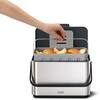 image:imageJoseph Joseph Collect 106 gallon4 Liters Stainless Steel Food Compost Bin with Handle Removable Inner Bucket and Bin Liners Storage Includes Odor Filter and 3x Bin Liners