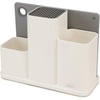 image:imageJoseph Joseph CounterStore Kitchen Utensil Holder Knife Block and Cutting Board Set Stainless Steel2 Piece Set