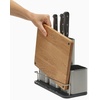 image:imageJoseph Joseph CounterStore Kitchen Utensil Holder Knife Block and Cutting Board Set Stainless SteelOnesize