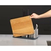 image:imageJoseph Joseph CounterStore Kitchen Utensil Holder Knife Block and Cutting Board Set Stainless SteelOnesize