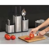 image:imageJoseph Joseph CounterStore Kitchen Utensil Holder Knife Block and Cutting Board Set Stainless SteelOnesize