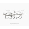 image:imageJoseph Joseph Cradle Wine Bottle Organizer Under Cabinet Mount Folding Steel Rack Holds 4 Bottles
