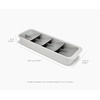 image:imageJoseph Joseph DrawerStore Compact Utensil Organizer For Kitchen Drawer Silverware Flatware Tray Small GreyRecycled Plastic