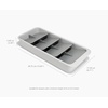 image:imageJoseph Joseph DrawerStore Compact Utensil Organizer For Kitchen Drawer Silverware Flatware Tray Small GreyRecycled Plastic