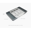 image:imageJoseph Joseph DrawerStore Compact Utensil Organizer For Kitchen Drawer Silverware Flatware Tray Small GreyRecycled Plastic