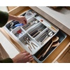 image:imageJoseph Joseph DrawerStore Compact Utensil Organizer For Kitchen Drawer Silverware Flatware Tray Small GreyRecycled Plastic