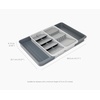 image:imageJoseph Joseph DrawerStore Knife Organizer holds up to 9 knives Kitchen Organization amp Drawer Storage  Compact GrayRecycled Plastic