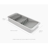 image:imageJoseph Joseph DrawerStore Knife Organizer holds up to 9 knives Kitchen Organization amp Drawer Storage  Compact GrayRecycled Plastic