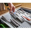 image:imageJoseph Joseph DrawerStore Knife Organizer holds up to 9 knives Kitchen Organization amp Drawer Storage  Compact GrayRecycled Plastic
