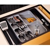 image:imageJoseph Joseph DrawerStore Knife Organizer holds up to 9 knives Kitchen Organization amp Drawer Storage  Compact GrayStandard