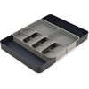 image:imageJoseph Joseph DrawerStore Knife Organizer holds up to 9 knives Kitchen Organization amp Drawer Storage  Compact GrayStandard