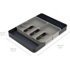 image:imageJoseph Joseph DrawerStore Knife Organizer holds up to 9 knives Kitchen Organization amp Drawer Storage  Compact GrayStandard