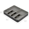 image:imageJoseph Joseph DrawerStore Knife Organizer holds up to 9 knives Kitchen Organization amp Drawer Storage  Compact GrayStandard