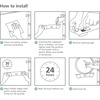 image:imageJoseph Joseph Duo  Set of 3 Pot and Pan Lid Holders Self Adhesive Wall Mount Storage Organiser Suitable for Lids Up to 24 cm 3M VHB Tape Included Grey