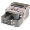 image:imageJoseph Joseph Duo 2tier Cupboard Organiser with Drawer Kitchen and Storage Organiser for Spices Packets and Cans GreyGrey