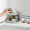 image:imageJoseph Joseph Duo 2tier Cupboard Organiser with Drawer Kitchen and Storage Organiser for Spices Packets and Cans GreyGrey