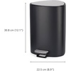 image:imageJoseph Joseph EasyStore 5L Steel Pedal Trash Can with Liner Storage Pocket SoftClose Lid BathroomBedroom BinBlack