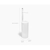 image:imageJoseph Joseph EasyStore Toilet Paper Holder Stand Concealed Storage Holds 3 Spare Rolls Gloss WhiteWhite