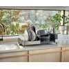 image:imageJoseph Joseph Extend Steel Plus Extendable Dish Rack Steel Small to Large Dish Drainer with Wine Glass Holder amp Drain Spout BlackGray