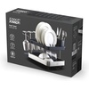 image:imageJoseph Joseph Extend Steel Plus Extendable Dish Rack Steel Small to Large Dish Drainer with Wine Glass Holder amp Drain Spout BlackGray