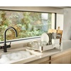 image:imageJoseph Joseph Extend Steel Plus Extendable Dish Rack Steel Small to Large Dish Drainer with Wine Glass Holder amp Drain Spout BlackLight Stone
