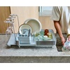 image:imageJoseph Joseph Extend Steel Plus Extendable Dish Rack Steel Small to Large Dish Drainer with Wine Glass Holder amp Drain Spout BlackLight Stone