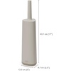 image:imageJoseph Joseph Flex 360 Advanced Smart Toilet Brush and Storage Holder Set with Antidrip AntiClog TripleAction Replaceable Brush Head  WhiteMatt Ecru