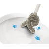 image:imageJoseph Joseph Flex 360 Advanced Smart Toilet Brush and Storage Holder Set with Antidrip AntiClog TripleAction Replaceable Brush Head  WhiteMatt Ecru