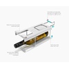 image:imageJoseph Joseph FridgeStore XL Fridge Storage Drawer Caddy  ExtraLarge Organizer with Handle and Wheels for Easy Access BPAFreeBottle Holder