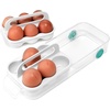 image:imageJoseph Joseph FridgeStore XL Fridge Storage Drawer Caddy  ExtraLarge Organizer with Handle and Wheels for Easy Access BPAFreeEgg Holder