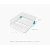 image:imageJoseph Joseph FridgeStore XL Fridge Storage Drawer Caddy  ExtraLarge Organizer with Handle and Wheels for Easy Access BPAFreeLarge Caddy