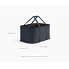 image:imageJoseph Joseph HoldAll Collapsible 45L1189 Gallon Outdoor Washing Laundry Basket with Shoulder Strap Durable Fabric Waterproof Base Dark GreenBlack