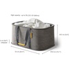 image:imageJoseph Joseph HoldAll Collapsible 45L1189 Gallon Outdoor Washing Laundry Basket with Shoulder Strap Durable Fabric Waterproof Base Dark GreenGrey