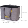 image:imageJoseph Joseph HoldAll Collapsible 45L1189 Gallon Outdoor Washing Laundry Basket with Shoulder Strap Durable Fabric Waterproof Base Dark GreenGrey