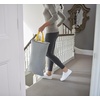 image:imageJoseph Joseph Laundry 2 piece set  HoldAll 35L92 Gallon collapsible Washing Basket and Tota 60L158 Laundry Separation Hamper with 2 removeable bags  Gray