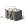 image:imageJoseph Joseph Laundry 2 piece set  HoldAll 35L92 Gallon collapsible Washing Basket and Tota 60L158 Laundry Separation Hamper with 2 removeable bags  Gray