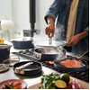 image:imageJoseph Joseph Space 2Piece Nonstick Frying Pan Skillet Set Nesting Design with Folding Handles Ceramic Coating Induction amp Oven Safe10pc