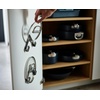 image:imageJoseph Joseph Space Set of 2 Pot and Pan Lid Holders Self Adhesive Wall Mount Storage Organizer Suitable for Lids up to 11 in 3M VHB Tape and Screws Included Stainless Steel