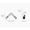 image:imageJoseph Joseph Space Set of 2 Pot and Pan Lid Holders Self Adhesive Wall Mount Storage Organizer Suitable for Lids up to 11 in 3M VHB Tape and Screws Included Stainless Steel