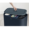 image:imageJoseph Joseph Tota Trio 90 liter238 gallon Laundry Hamper Separation Basket with lid 3 Removable Washing Bags with Handles EcruDark Blue