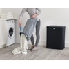 image:imageJoseph Joseph Tota Trio 90 liter238 gallon Laundry Hamper Separation Basket with lid 3 Removable Washing Bags with Handles EcruDark Blue