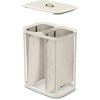 image:imageJoseph Joseph Tota Trio 90 liter238 gallon Laundry Hamper Separation Basket with lid 3 Removable Washing Bags with Handles EcruEcru
