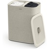 image:imageJoseph Joseph Tota Trio 90 liter238 gallon Laundry Hamper Separation Basket with lid 3 Removable Washing Bags with Handles EcruEcru