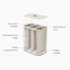 image:imageJoseph Joseph Tota Trio 90 liter238 gallon Laundry Hamper Separation Basket with lid 3 Removable Washing Bags with Handles EcruEcru