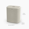 image:imageJoseph Joseph Tota Trio 90 liter238 gallon Laundry Hamper Separation Basket with lid 3 Removable Washing Bags with Handles EcruEcru