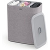 image:imageJoseph Joseph Tota Trio 90 liter238 gallon Laundry Hamper Separation Basket with lid 3 Removable Washing Bags with Handles EcruGray
