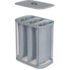 image:imageJoseph Joseph Tota Trio 90 liter238 gallon Laundry Hamper Separation Basket with lid 3 Removable Washing Bags with Handles EcruGray