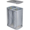 image:imageJoseph Joseph Tota Trio 90 liter238 gallon Laundry Hamper Separation Basket with lid 3 Removable Washing Bags with Handles EcruGray