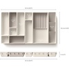 image:imageJoseph Joseph Viva  Modular 12piece Makeup Beauty Drawer Organiser Set Storage Boxes dividers for makeup beauty grooming items cosmetics hair accessories12pc Organiser