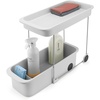image:imageJoseph Joseph CupboardStore EasyAccess Wheeled Storage Caddy  UnderSink Kitchen Organizer Made from Recycled Plastic2Tier